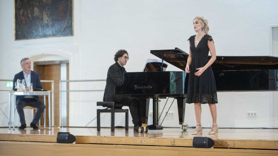 Öffentliche Meisterklasse Malcolm Martineau Andrea del Bianco Klavier Miriam Kutrowatz Sopran